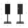 Màn Hình LED Chân Đứng Thanh Dài 3 Mặt Ngoài Trời 2