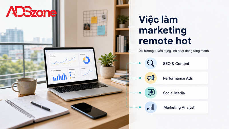 Tổng quan xu hướng và các vị trí việc làm digital marketing từ xa hot nhất