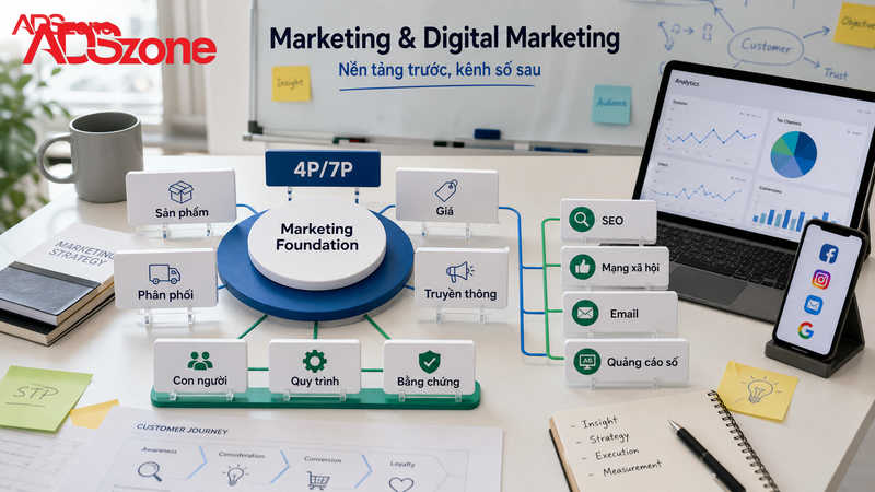 Khái niệm chuẩn xác: Marketing và Digital Marketing là gì?