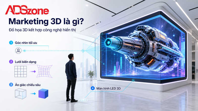 Marketing 3D là gì? Tổng quan và nguyên lý hoạt động trong kỷ nguyên số