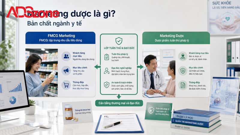 Marketing dược là gì? Bản chất và tính đặc thù ngành y tế