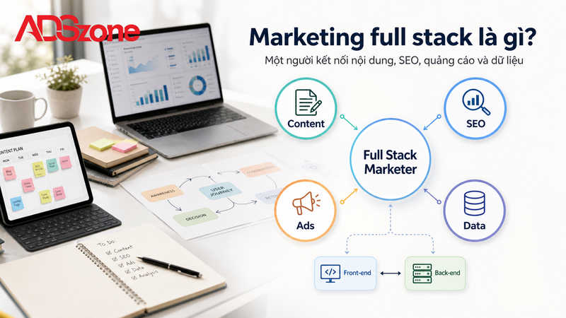 Marketing full stack là gì? Khái niệm dễ hiểu cho người mới