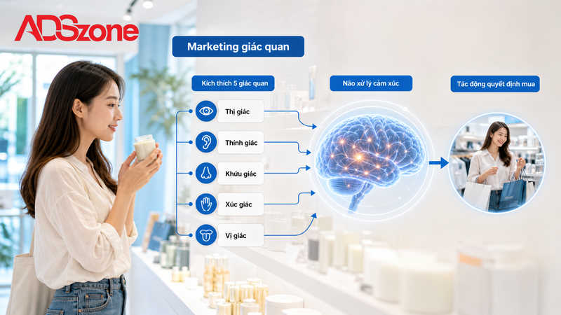 Marketing giác quan là gì và cơ chế tác động tâm lý