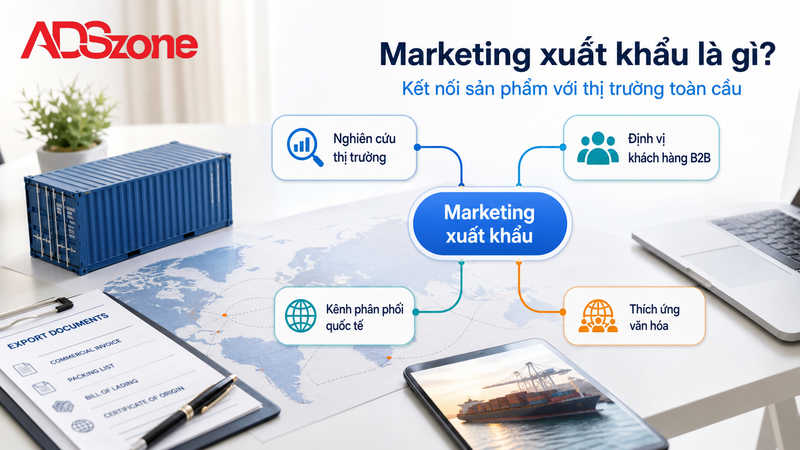 Marketing xuất khẩu là gì? Khái niệm và đặc điểm cốt lõi
