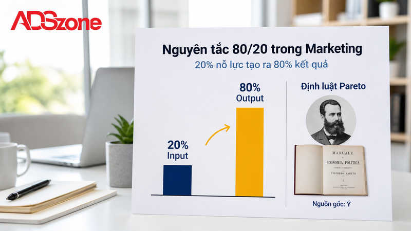 Nguyên tắc Marketing 80 20 Rule là gì và nguồn gốc định luật Pareto