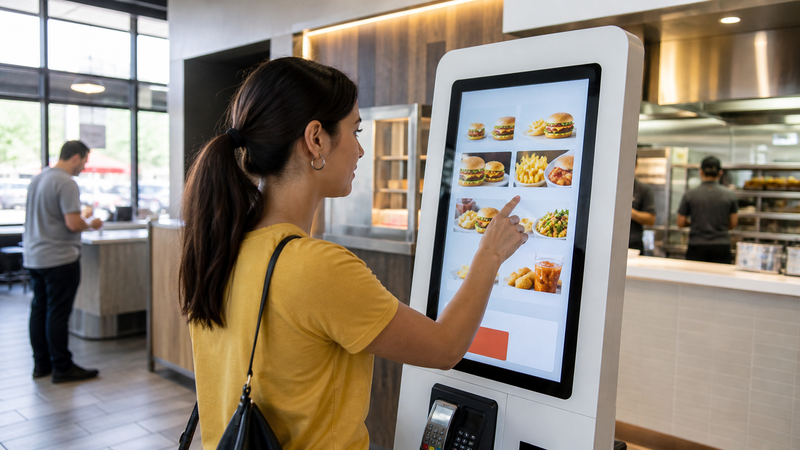 Self order kiosk fast food là gì và nguyên lý hoạt động?
