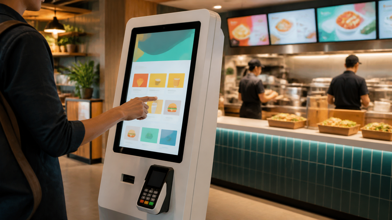 Self Order Kiosk là gì và nguyên lý hoạt động trong F&B, bán lẻ
