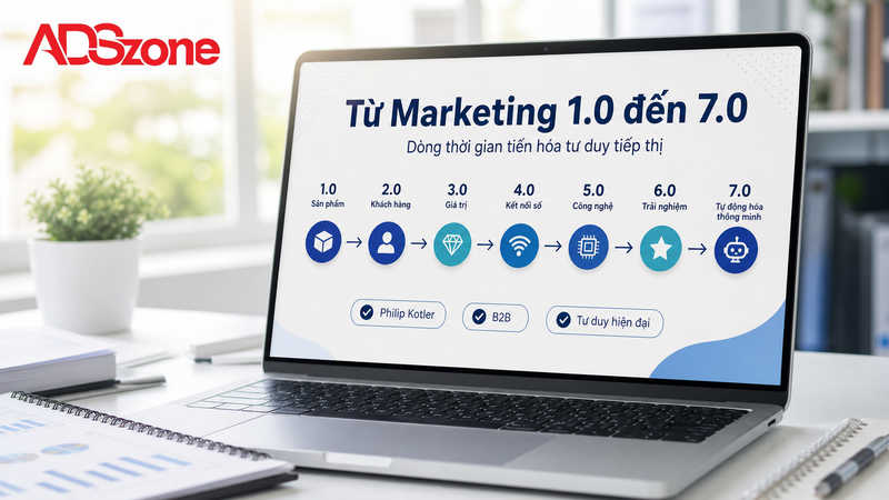 Sự phát triển của các thế hệ Marketing: Từ Marketing 1.0 đến bước tiến 7.0