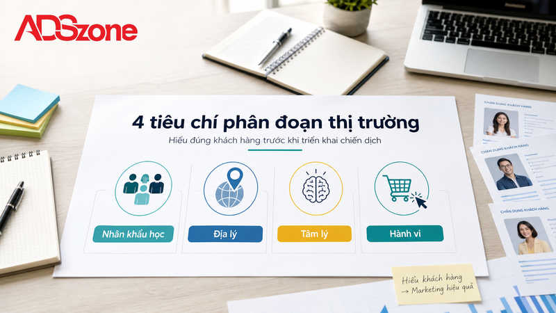 4 tiêu chí phân đoạn thị trường kinh điển (4 Marketing Segments)