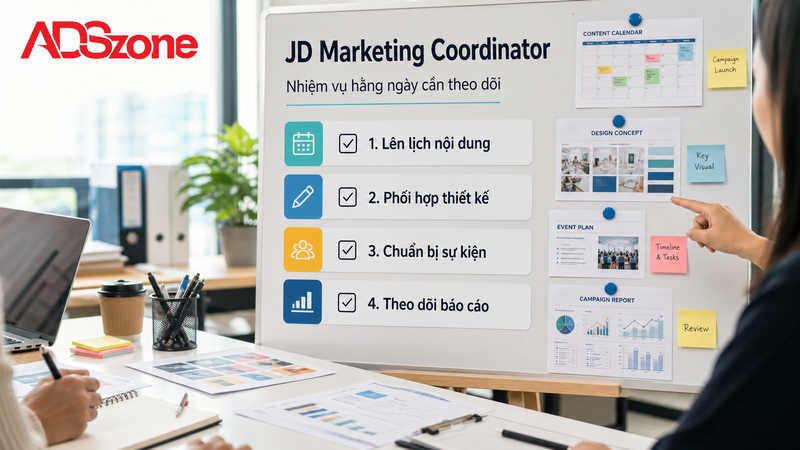 Bản mô tả công việc (JD) chi tiết của Marketing Coordinator