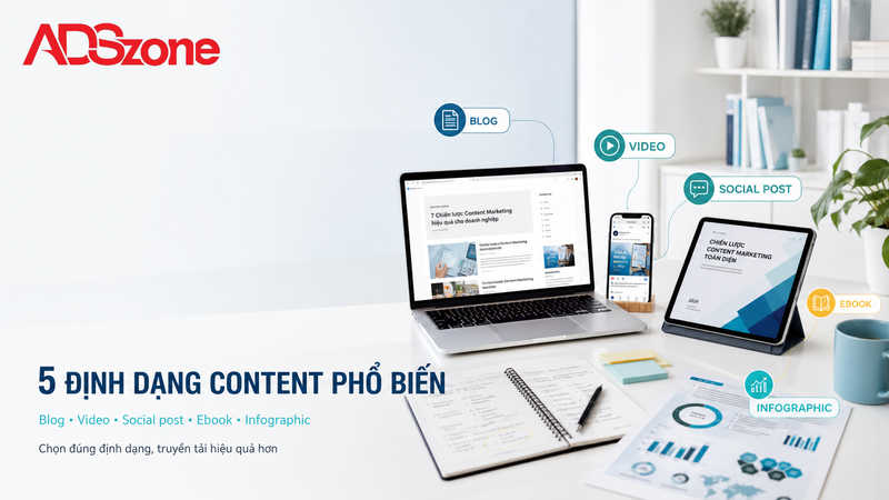 Top 5 Formats Marketing Content Phổ Biến Nhất Hiện Nay