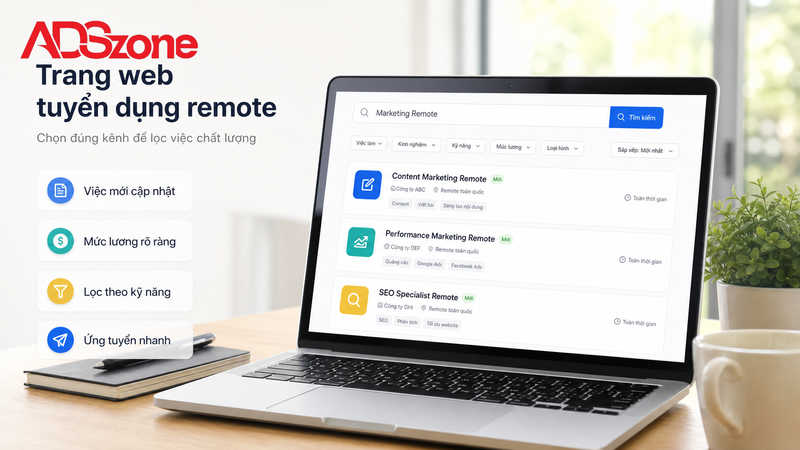 Top các trang web tuyển dụng marketing remote uy tín hàng đầu