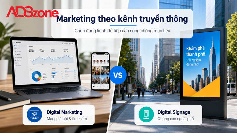 3 loại hình Marketing phổ biến theo Kênh truyền thông