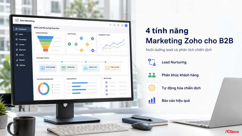 4 tính năng vượt trội của giải pháp Marketing Zoho cho B2B