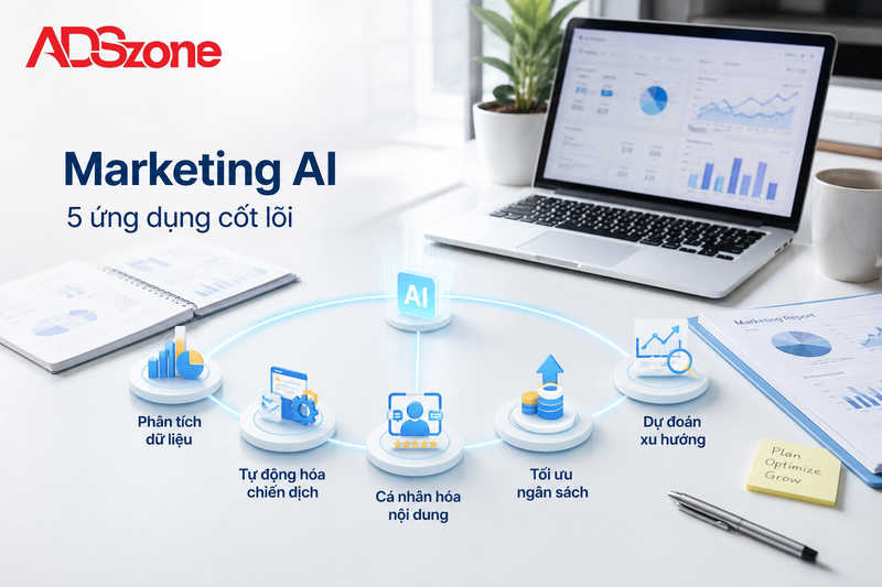 5 Ứng dụng đột phá của Marketing AI trong tối ưu hóa tiếp thị