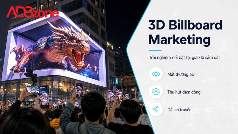 Các hình thức Marketing 3D phổ biến và đột phá nhất hiện nay