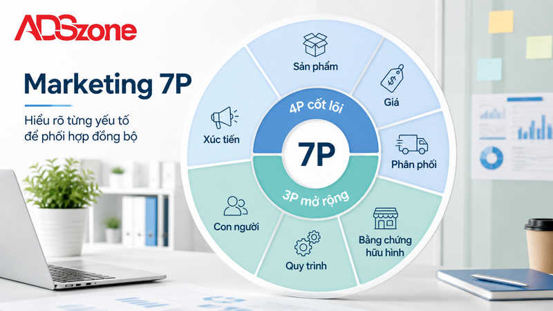 Chi tiết các thành tố trong mô hình Marketing 4P và 7P