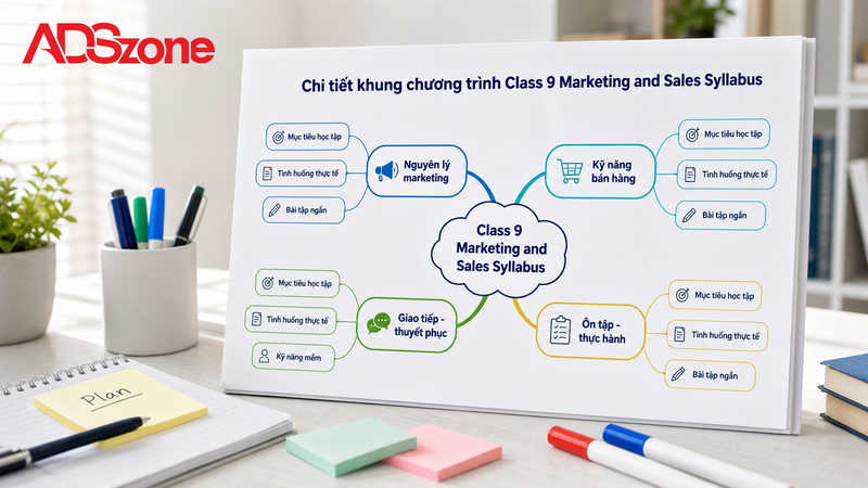 Chi tiết khung chương trình Class 9 Marketing and Sales Syllabus