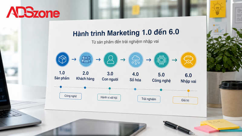 Hành trình tiến hóa kiến thức từ Marketing 1.0 đến Marketing 6.0