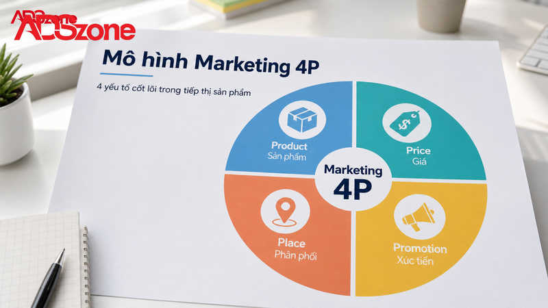 Mô hình Marketing 4P là gì? Phân tích 4 yếu tố cốt lõi