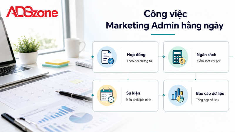 Mô tả công việc Marketing Admin hàng ngày gồm những gì?