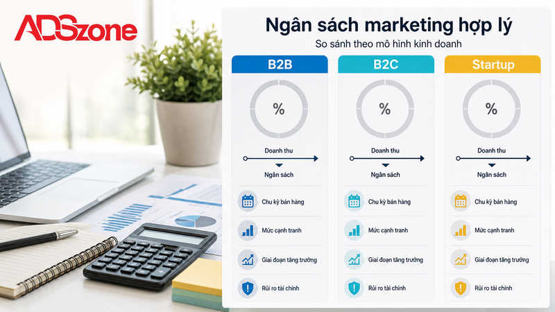 Ngân sách marketing bao nhiêu là hợp lý? Chiếm bao nhiêu % doanh thu?