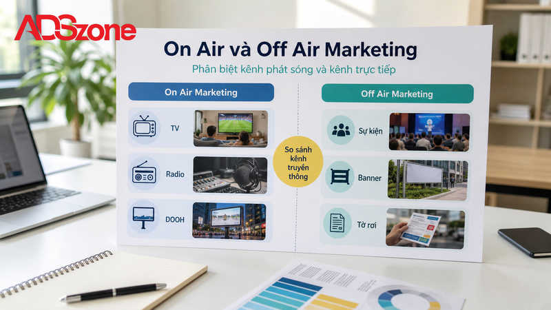 Phân Biệt Chi Tiết Chi Tiết On Air Và Off Air Marketing