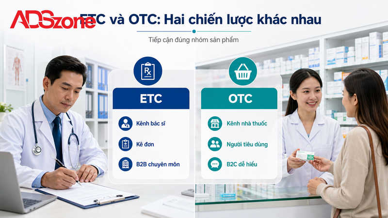 Phân biệt chiến lược marketing thuốc ETC và OTC