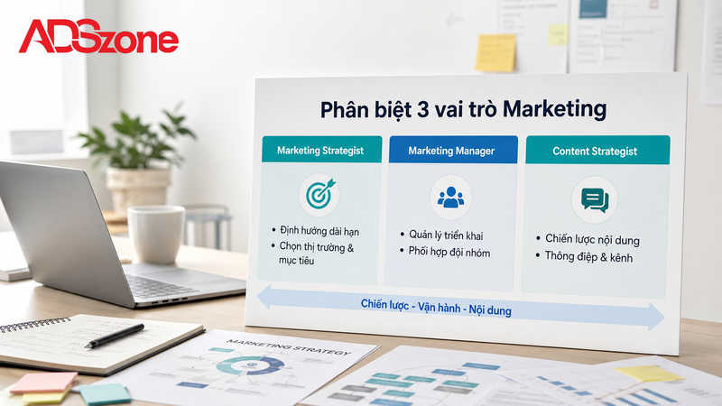 Phân biệt Marketing Strategist, Marketing Manager và Content Strategist