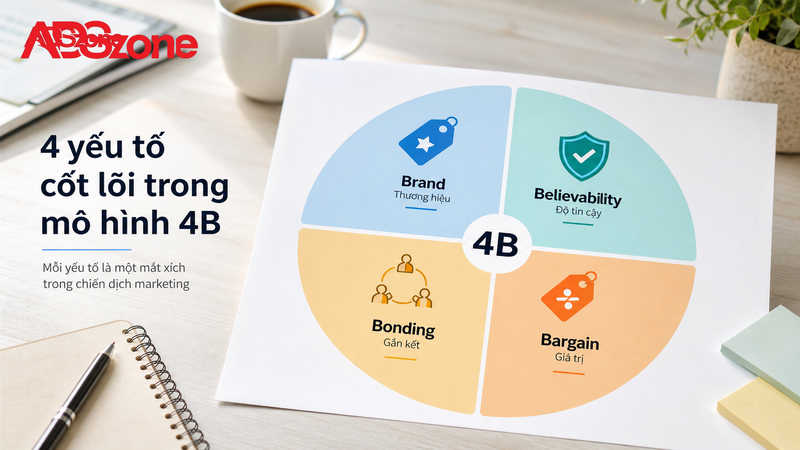 Phân tích chi tiết 4 yếu tố cốt lõi trong mô hình 4B