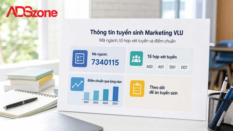 Thông tin tuyển sinh ngành Marketing VLU: Mã ngành, tổ hợp và điểm chuẩn