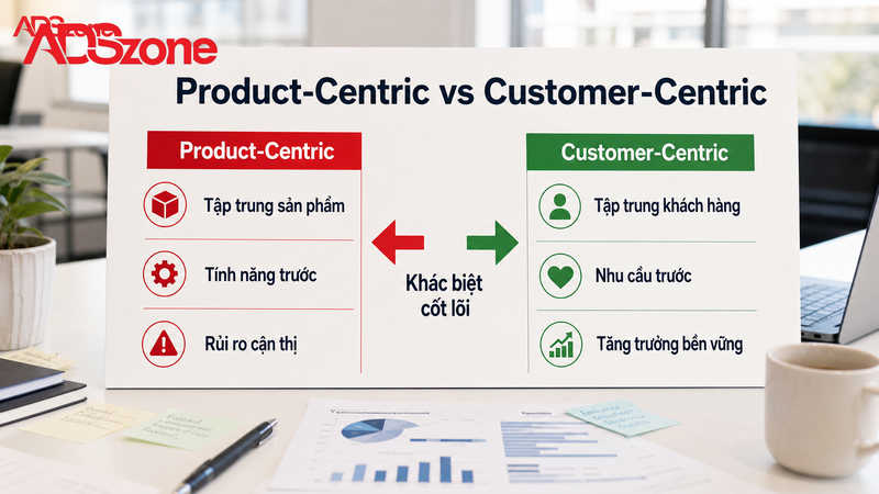 Tư duy Product-Centric vs Customer-Centric: Sự khác biệt cốt lõi