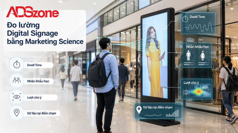 Ứng dụng Marketing Science trong đo lường hiệu quả Digital Signage