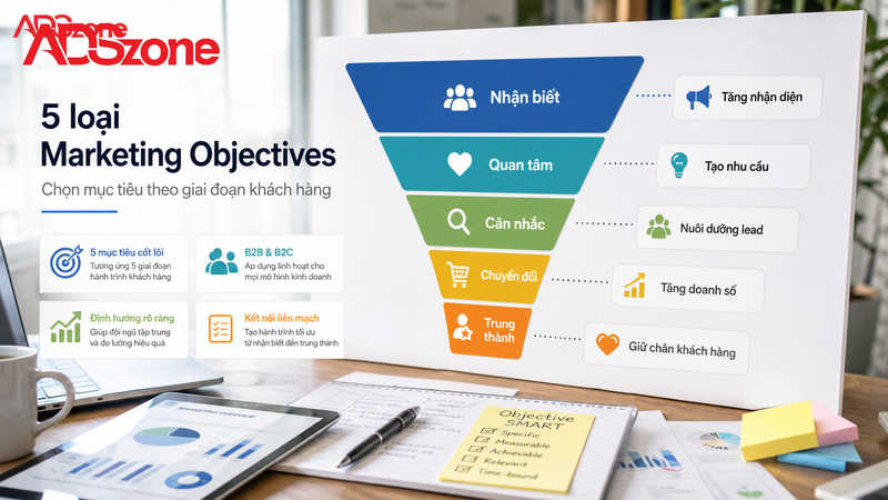 5 Loại Marketing Objectives Phổ Biến Cho Doanh Nghiệp B2B & B2C