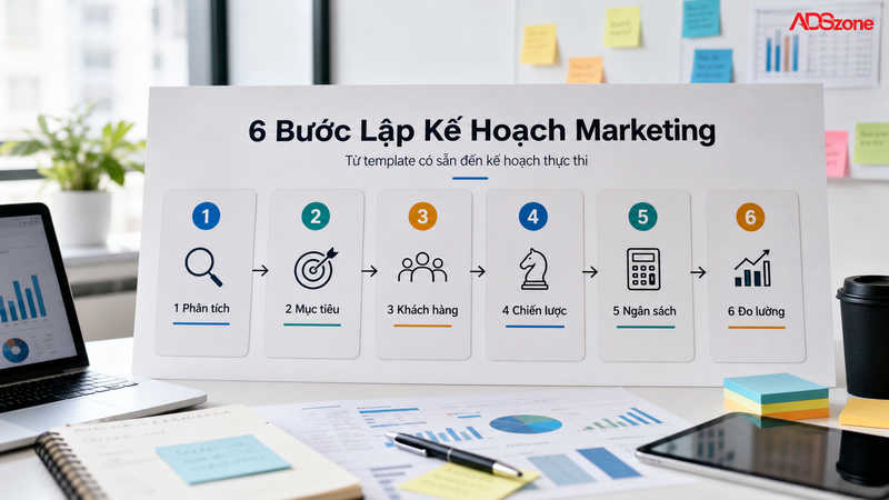 3. Hướng Dẫn 6 Bước Lập Kế Hoạch Marketing Chi Tiết Từ Template Có Sẵn