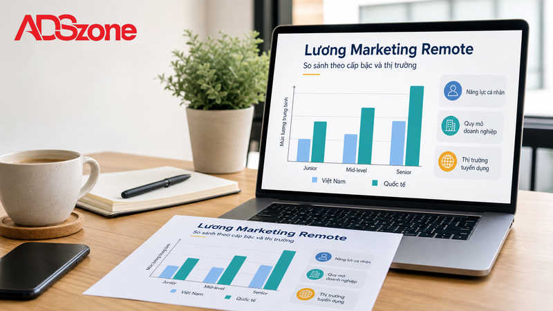 Mức lương vị trí marketing remote trung bình hiện nay