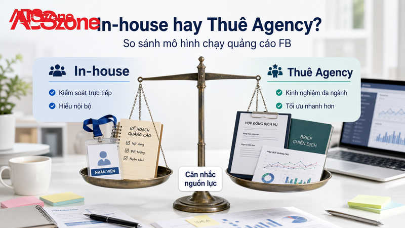 So sánh: Nên tự chạy quảng cáo In-house hay thuê FB Marketing Agency?