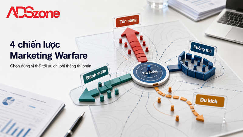 4 chiến lược Marketing Warfare kinh điển giành ưu thế thị phần