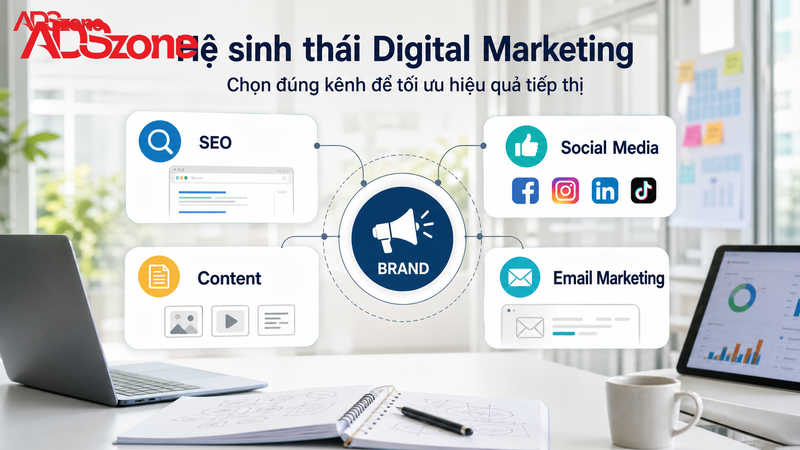Các kênh Digital Marketing phổ biến và hiệu quả nhất hiện nay