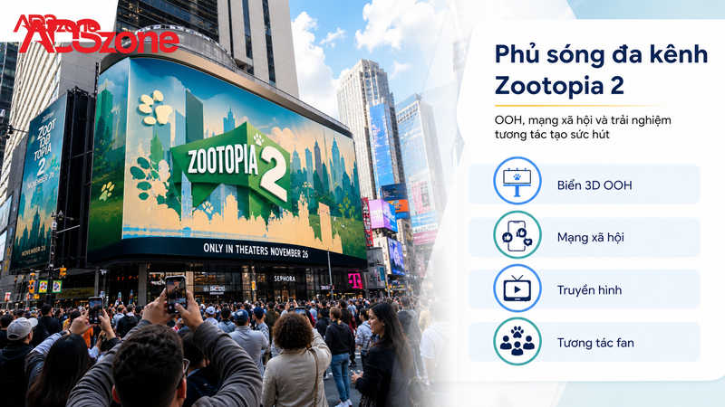 Các kênh truyền thông và chiến dịch quảng bá Zootopia 2 nổi bật