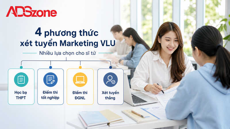 Các phương thức xét tuyển ngành Marketing Đại học Văn Lang