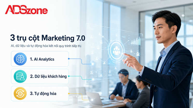 Các trụ cột công nghệ then chốt tạo nên mô hình Marketing 7.0