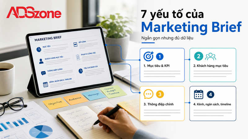 Các yếu tố trong Marketing Brief chuẩn gồm những gì?