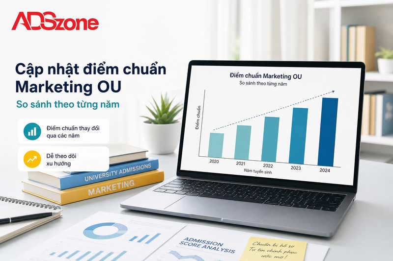 Cập nhật điểm chuẩn ngành Marketing OU qua các năm