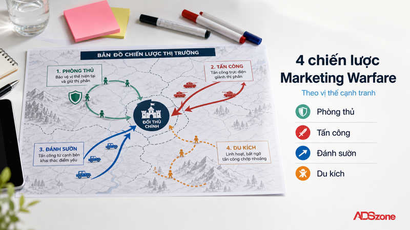 Chi tiết 4 chiến lược Marketing Warfare kinh điển