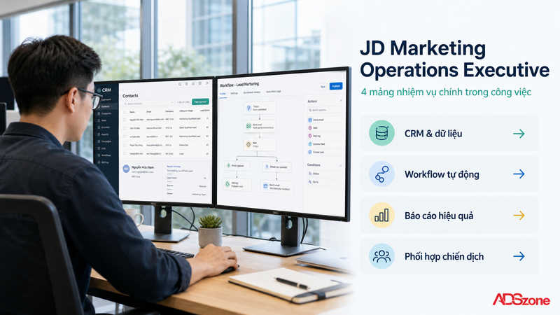 Chi tiết bản mô tả công việc (JD) Marketing Operations Executive