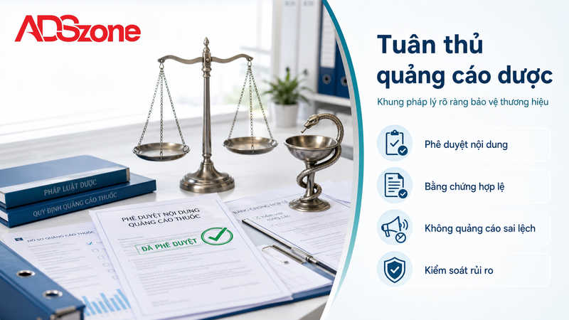 Khung pháp lý và quy định quảng cáo dược phẩm bắt buộc tuân thủ