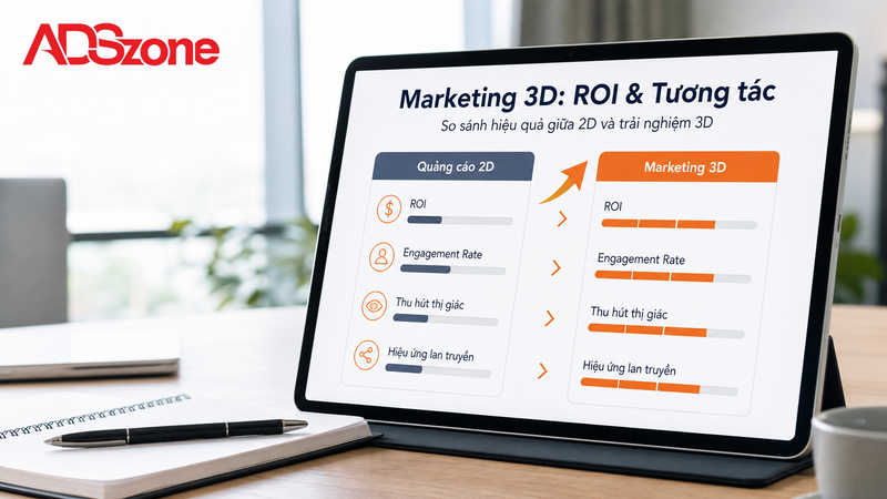 Lợi ích chiến lược của Marketing 3D so với truyền thông truyền thống