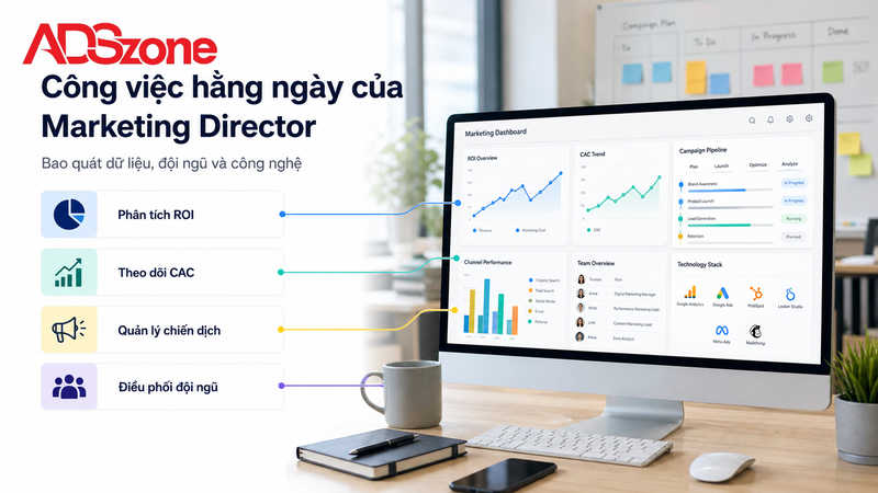 Mô tả công việc hàng ngày và trách nhiệm của Marketing Director