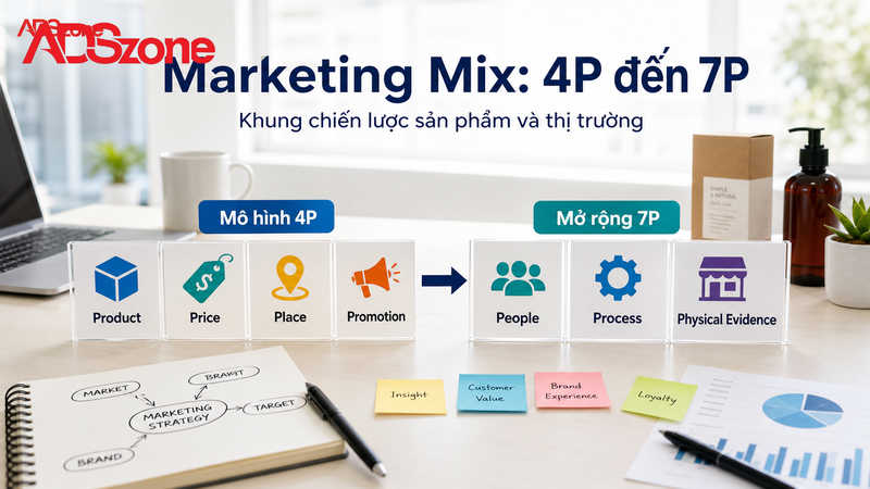 Nền Tảng Marketing Mix: Từ Mô Hình 4P Đến 7P Mở Rộng